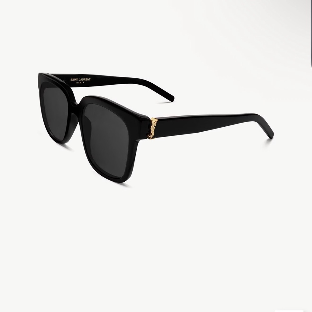 YSL Yves Saint Laurent Black and Gold Sunglasses
